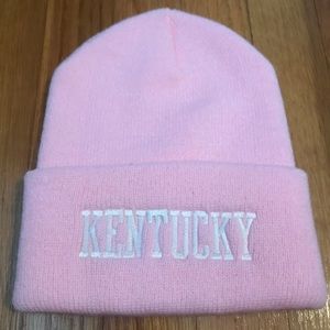 Pink Kentucky Beanie (never worn!)